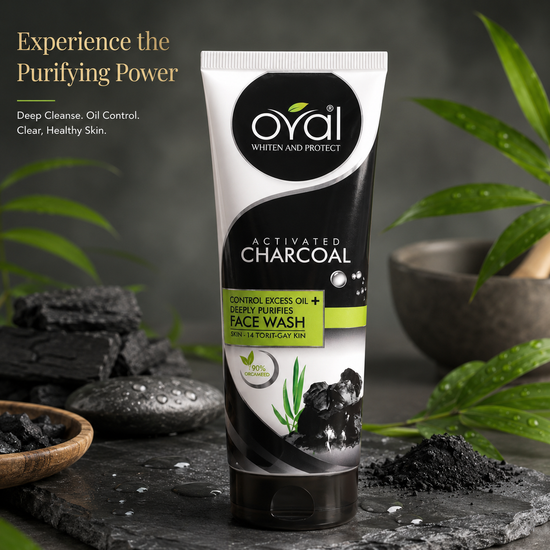 Oval Activated Charcoal Face Wash – Oil Control & Deep Cleansing Formula
