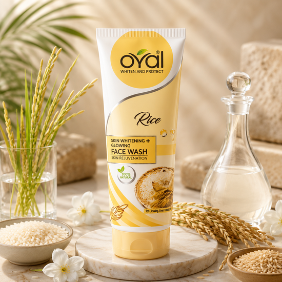 Oval Rice Face Wash – Skin Glowing & Gentle Cleansing Face Wash