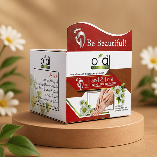Hand & Foot Urgent Facial (80ml) | Whitening & Aloe Vera Variants for Smooth, Soft Skin