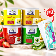 OVAL Finger Wax Pack of 2 + FREE Wax Strip
