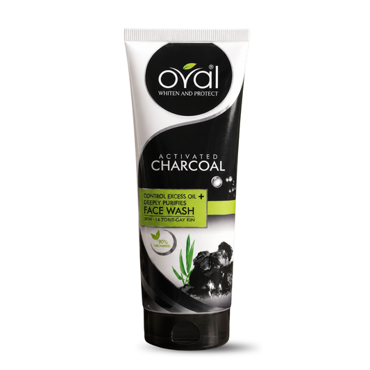 Oval Activated Charcoal Face Wash – Oil Control & Deep Cleansing Formula